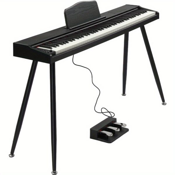 Glarry Digital Piano, Premium 88 keys Keyboard with Stand, Portable Semi-Weighted Electric Piano with Triple Pedals, 2 Speakers, Perfect Sound Quality, for Beginner, All ExperIENCE Level, Gift for Music Lover