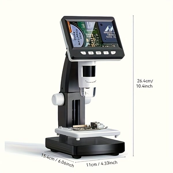 fb15ece5-c330-470f-90d3-b9a3c6ab7610.jpg INSKAM 4.3-inch Digital Microscope, Ultra Clear Screen Microscope, 1000X Magnification, Suitable for Coin Detection, Biological Observation, Educational Research, Insect, Plant, Industrial Inspection, And Knitwear Testing, Etc