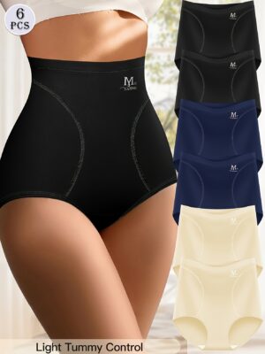 6 Packs, High Waist, Tummy Control, Seamless, Women'S Underwear, Briefs, Comfortable Version, Body Shaping, Hip Lifting, Summer Thin Version