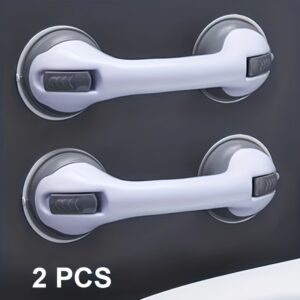 2 Bathroom Handrails, Non Perforated Bathroom Safety Handrails, Anti Slip Handrails for Toilets, Suction Handrails, Shower Safety Pole Handles, Bathroom Handle Bars, Shower Handle, Shower Handle Grab Bars, Shower Handle Bars, Shower Grab Bars, Shower Safety Rail, Toilet Support, Sleek Handrail, Minimalist Support, Durable Handrail, Sturdy Construction, Safety Rail, Support Handle, Wall Mounted Toilet Roll Holder, Toilet Roll Holder Wall Mounted, Toilet Roller Holder Wall Mount, Toilet