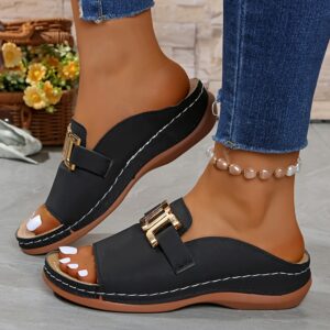 Summer's Hottest Casual Slip-On Sandals: 12 New Colors Available in Trendy Women's Shoes
