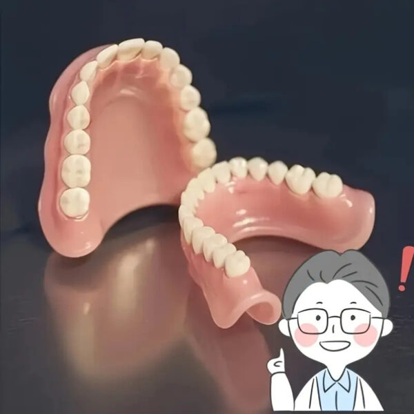 fd84f6e048314570a127238742e5bb49-goods.jpeg Comfortable Adjustable Denture Set- 4pcs Set, Including Upper and Lower Teeth, Storage Box, and Tweezers, White Veneer Professional Smile, Essential for Travel and Banquets, Fast Local Delivery