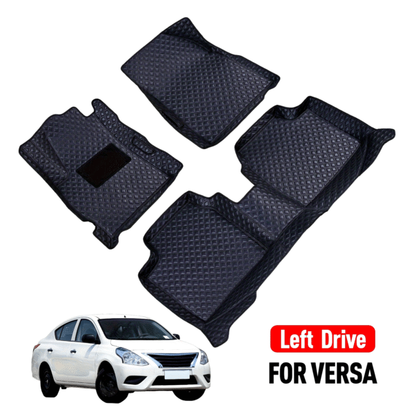 Suitable for Nissan Versa/Sunny/Almera 2011-2018(N17) left-hand drive full coverage anti slip car floor mats, front and rear seat floor mats,car waterproof floor mats