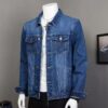 Fleece-Lined Thickened Denim Jacket for Men Winter Warm Casual Jacket Loose Fit Men's Outerwear